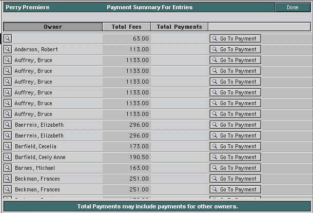 payment summary Page