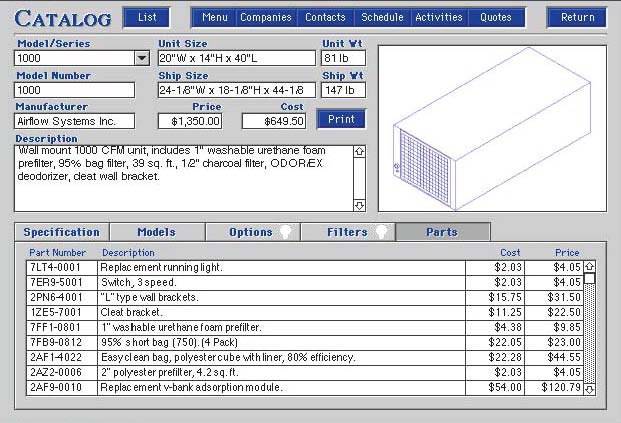 Catalog Parts Page