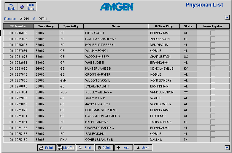 Physician List