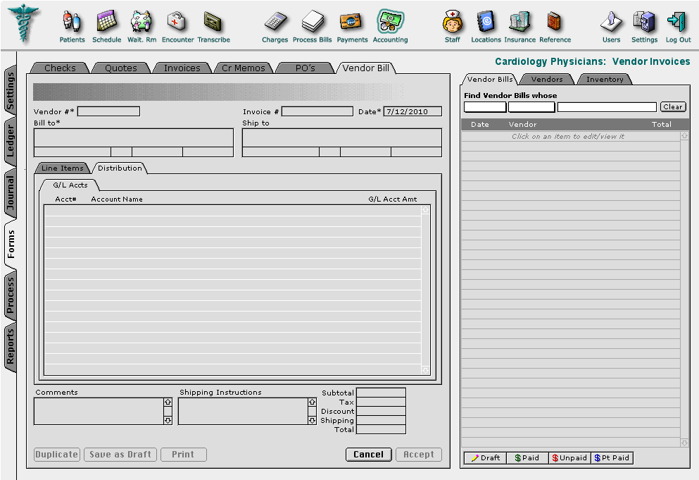 accounting-forms-vendorbill-distribution-vendorbills