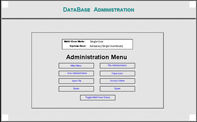 Database Adminstration Menu