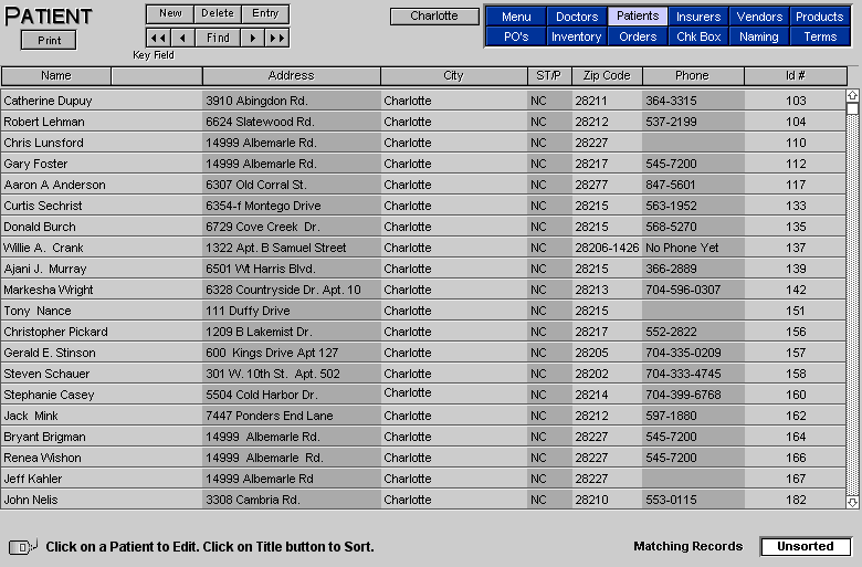 Patient List