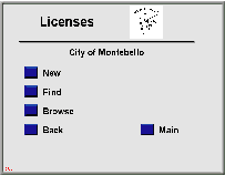Business Licenses Menu